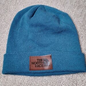 The North Face Cuffed Knit Beanie – Teal Blue